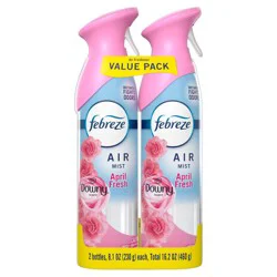 Febreze Air Mist Odor-Fighting Air Freshener with Downy - April Fresh - 8.1oz/2pk