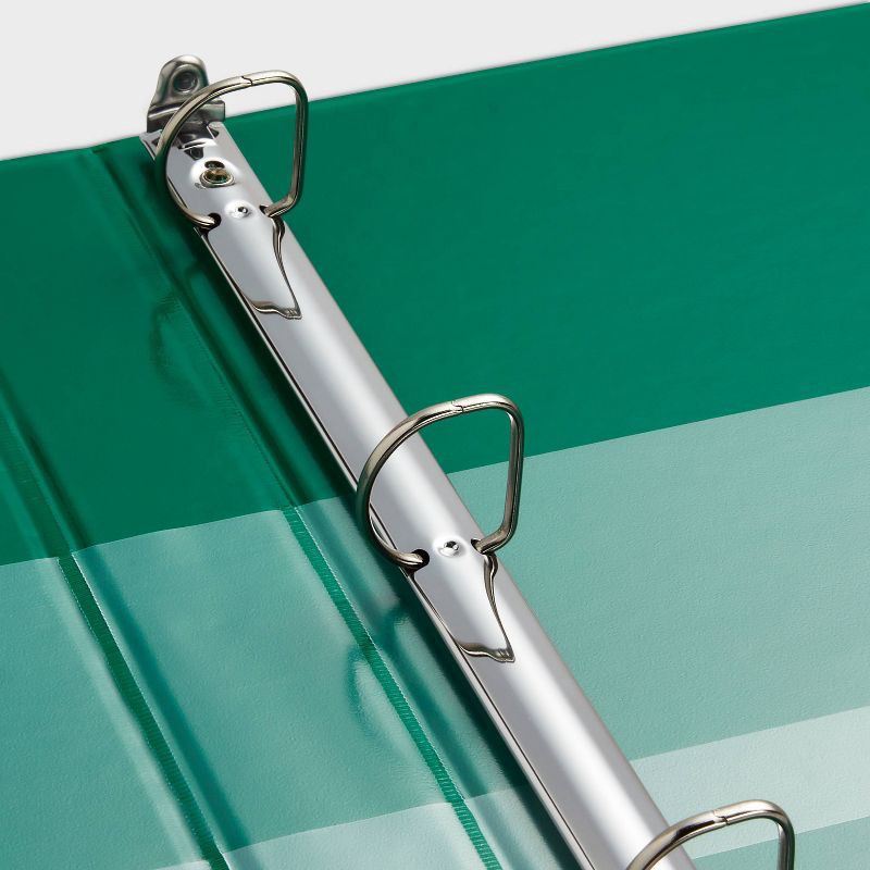 slide 3 of 3, 1" 3 Ring Binder Clear View Green - up&up™, 1 ct