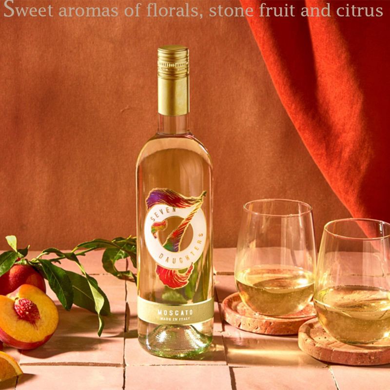 slide 4 of 9, Seven Daughters Moscato White Wine - 750ml Bottle, 750 ml