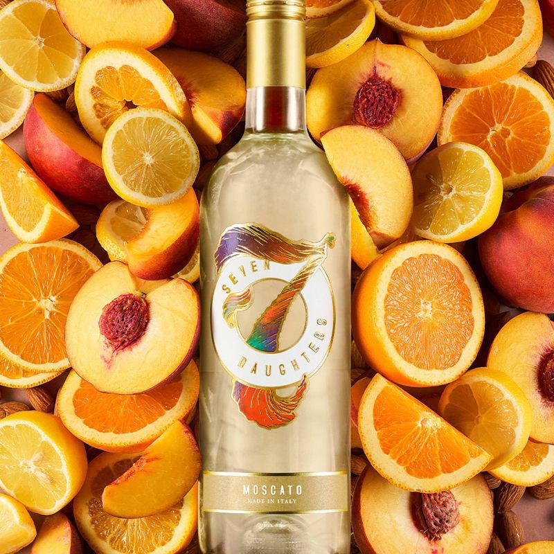 slide 7 of 9, Seven Daughters Moscato White Wine - 750ml Bottle, 750 ml