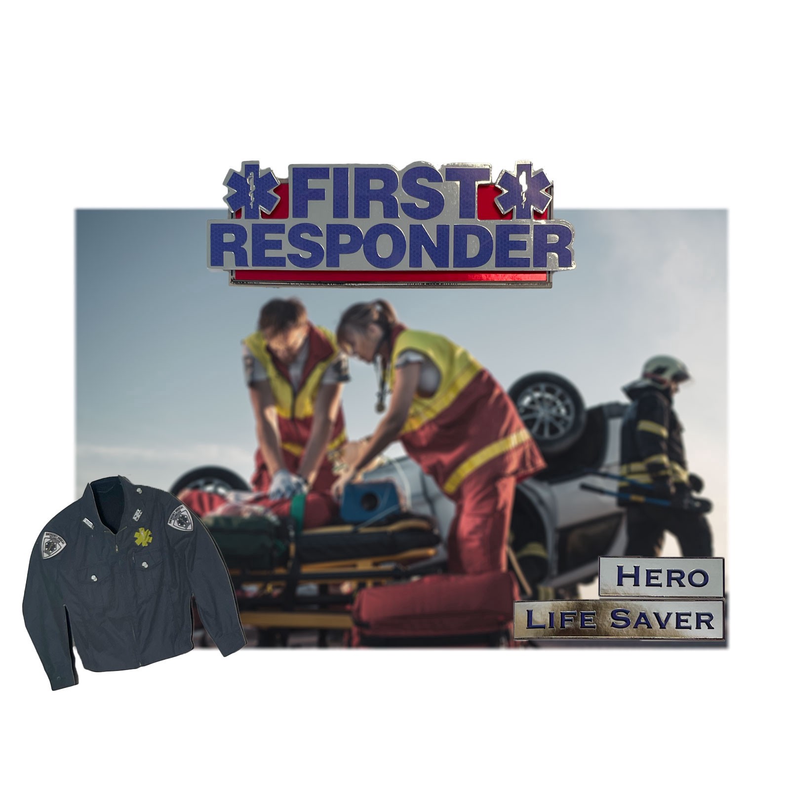 slide 5 of 6, E.m.t. Dimensional Stickers By Recollections, 3.875 in x 6.875 in