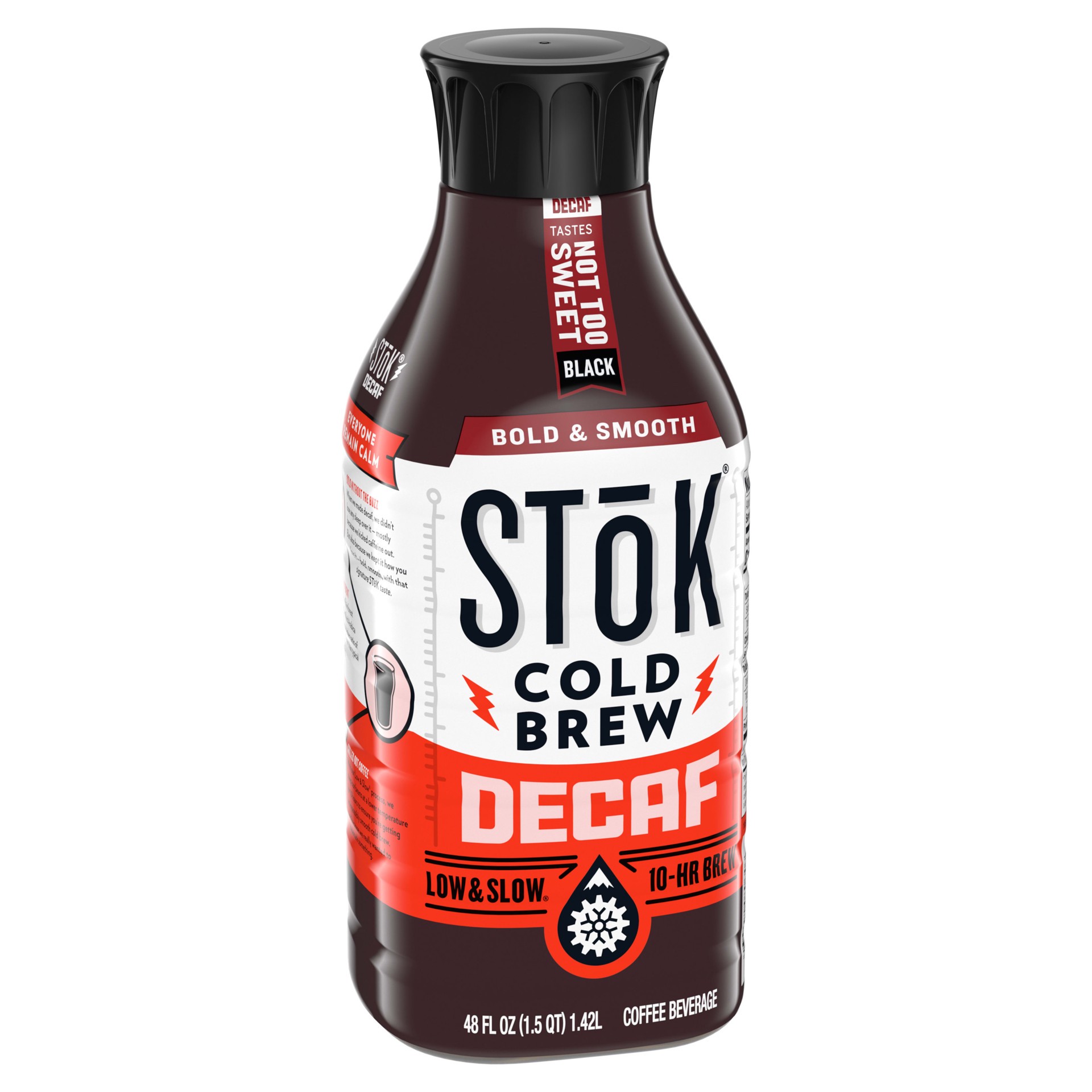 slide 2 of 5, SToK Decaf Not Too Sweet Cold Brew Coffee - 48 fl oz, 48 fl oz