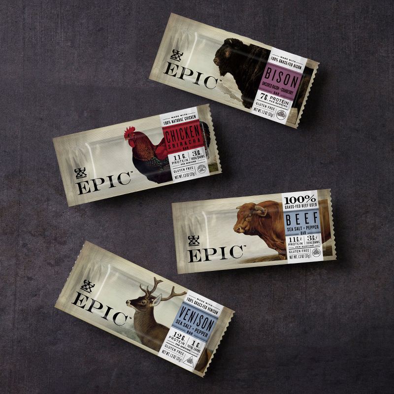 slide 6 of 10, EPIC Chicken Sriracha Nutrition Bar - 6oz 4ct, 4 ct; 6 oz