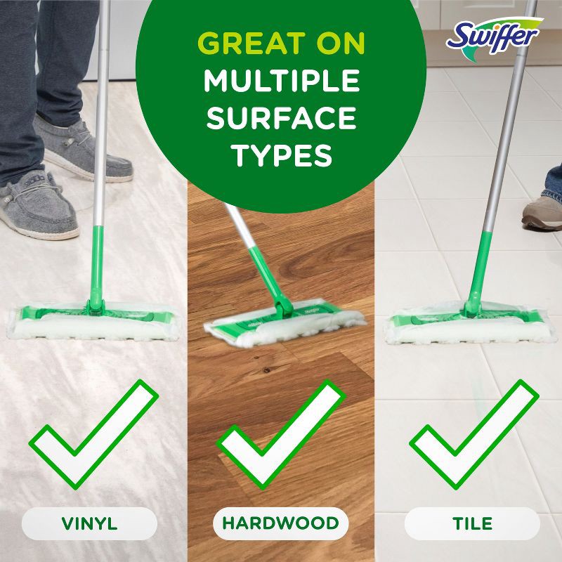 slide 5 of 8, Swiffer Sweeper Heavy Duty Multi-Surface Dry Cloth Refills for Floor Sweeping and Cleaning - Unscented - 32ct, 32 ct