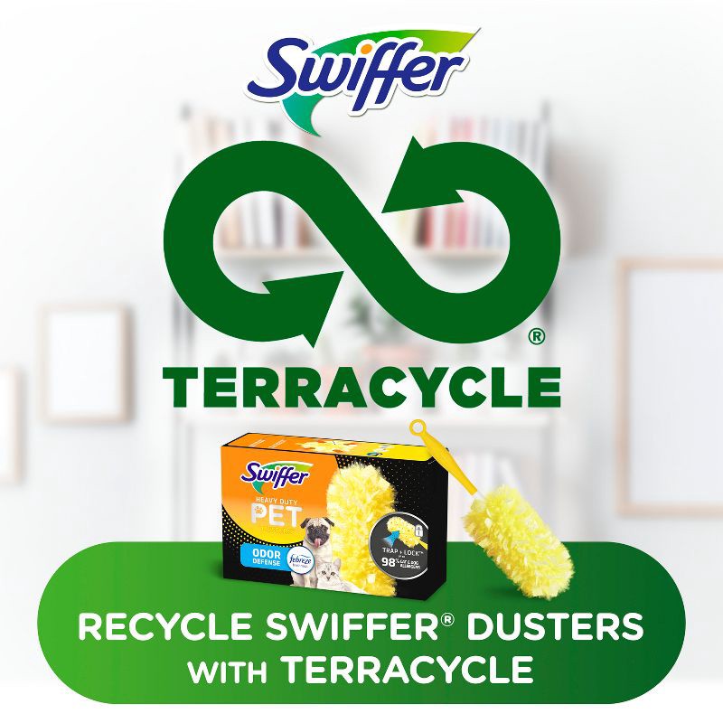 slide 8 of 12, Swiffer Dusters, Pet Heavy Duty Refills with Febreze Odor Defense - Unscented - 11ct, 11 ct