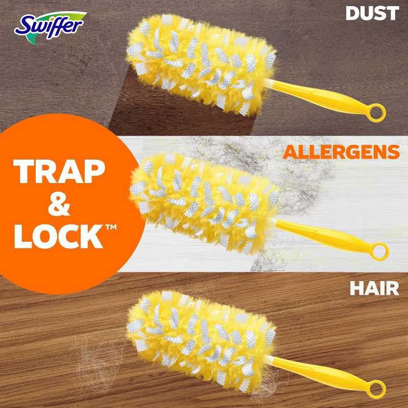 slide 8 of 16, Swiffer Dusters, Pet Heavy Duty Refills with Febreze Odor Defense - Unscented - 11ct, 11 ct