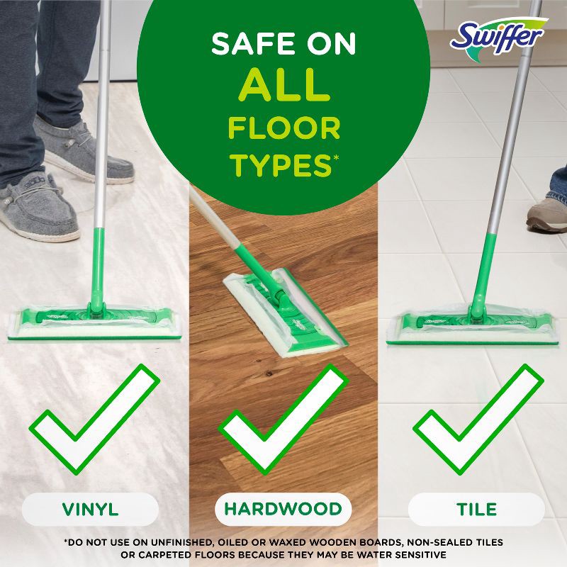 slide 14 of 15, Swiffer Sweeper Heavy Duty Multi-Surface Wet Cloth Refills for Floor Mopping and Cleaning - Lavender scent - 20ct, 20 ct