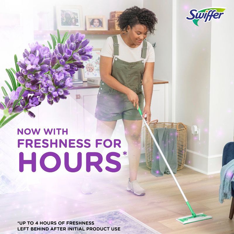 slide 11 of 15, Swiffer Sweeper Heavy Duty Multi-Surface Wet Cloth Refills for Floor Mopping and Cleaning - Lavender scent - 20ct, 20 ct