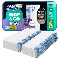 Swiffer Sweeper Heavy Duty Multi-Surface Wet Cloth Refills for Floor Mopping and Cleaning - Lavender scent - 20ct