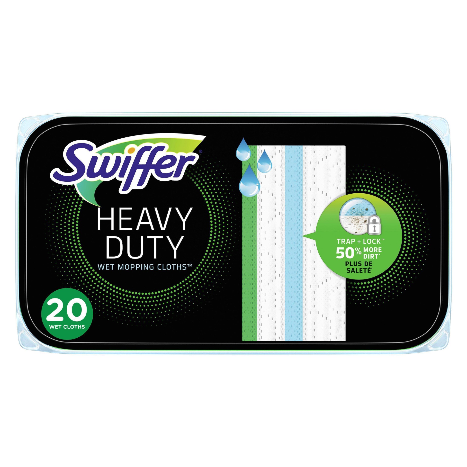 slide 1 of 17, Swiffer Sweeper Heavy Duty Multi-Surface Wet Cloth Refills for Floor Mopping and Cleaning Fresh scent - 20ct, 20 ct
