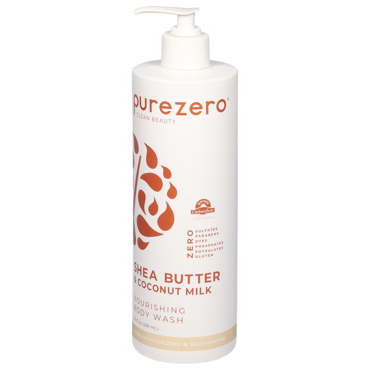 slide 11 of 12, Purezero Clean Beauty Shea Butter & Coconut Milk Nourishing Body Wash 20 fl oz, 20 fl oz