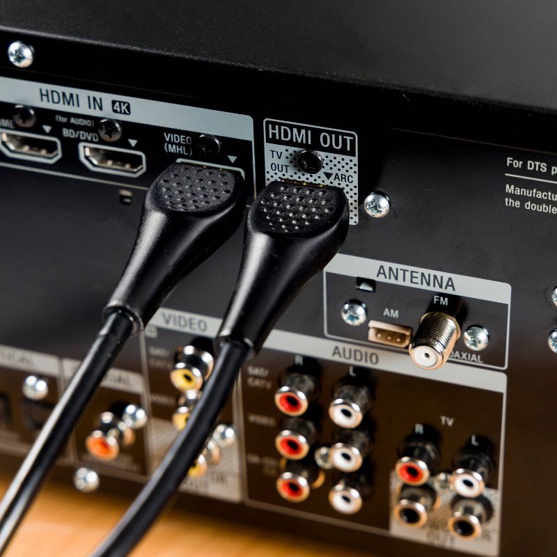 slide 5 of 6, Philips 6' Basic HDMI High Speed Cable with Ethernet - Black, 1 ct