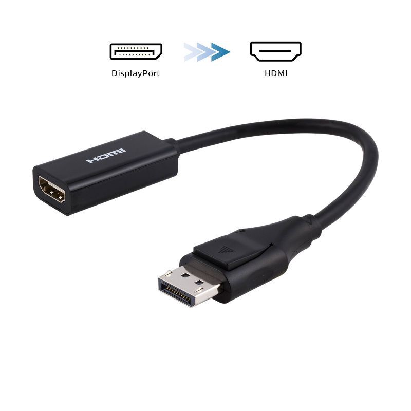 slide 1 of 7, Philips Display Port to HDMI Adapter - Black, 1 ct