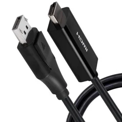 Philips 6' Display Port to HDMI Cable - Black: Male-To-Male, Adapter, AV Connection