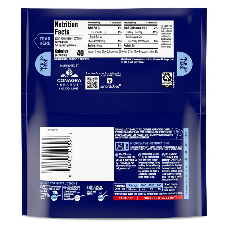slide 4 of 10, Birds Eye Steamfresh Frozen Brussels Sprouts - 10.8oz, 10.8 oz