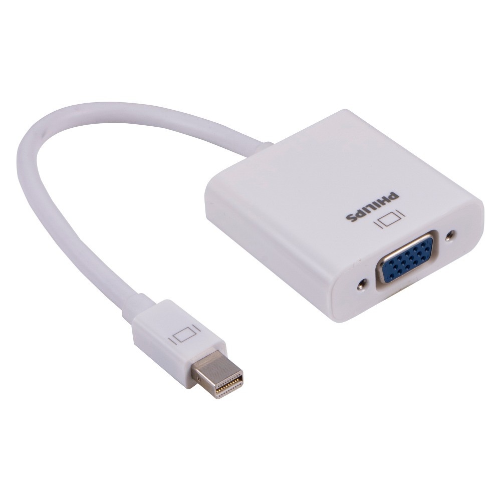 slide 2 of 4, Philips Mini DisplayPort to VGA Adapter - White, 1 ct