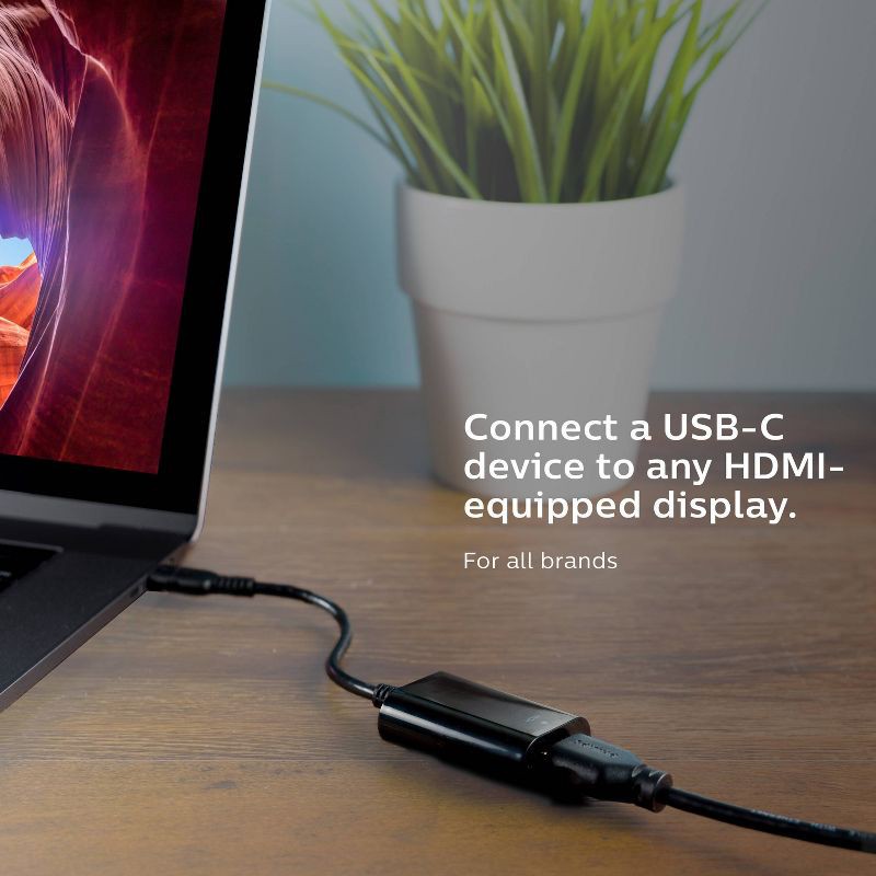 slide 2 of 6, Philips USB-C to HDMI Adapter - Black, 1 ct