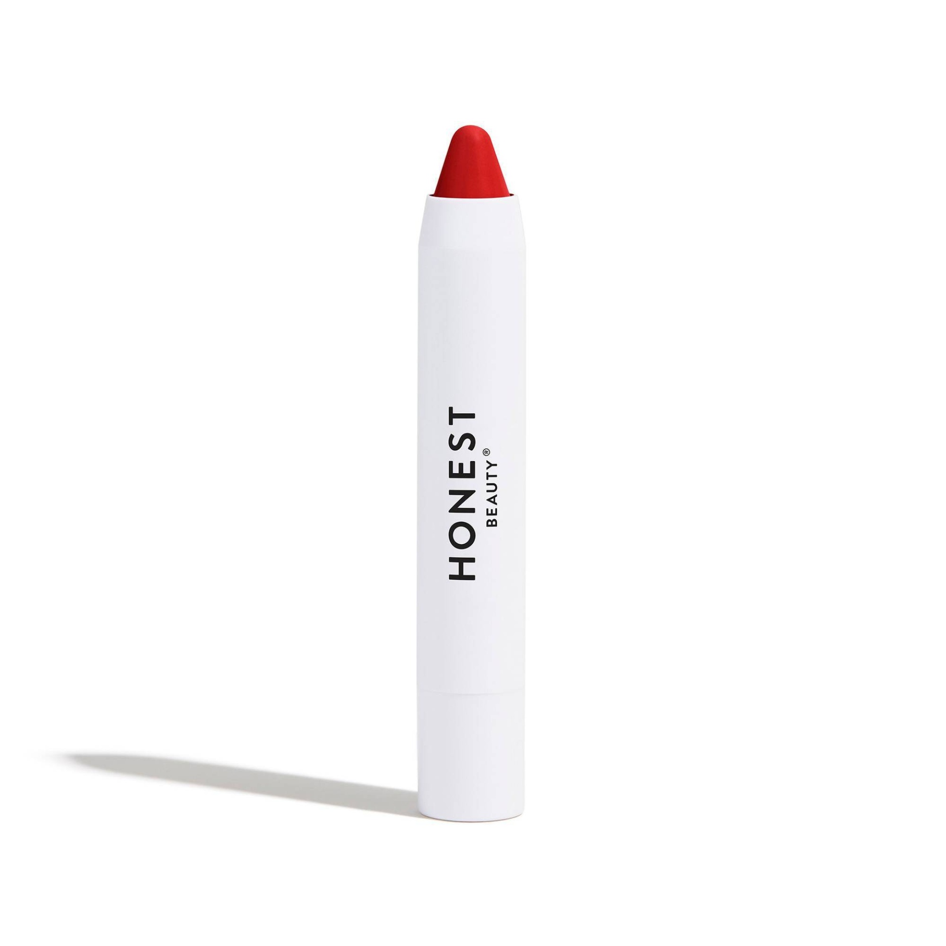 slide 1 of 1, Honest Beauty Crayon Demi Matte Strawberry Lip Makeup, 1 ct