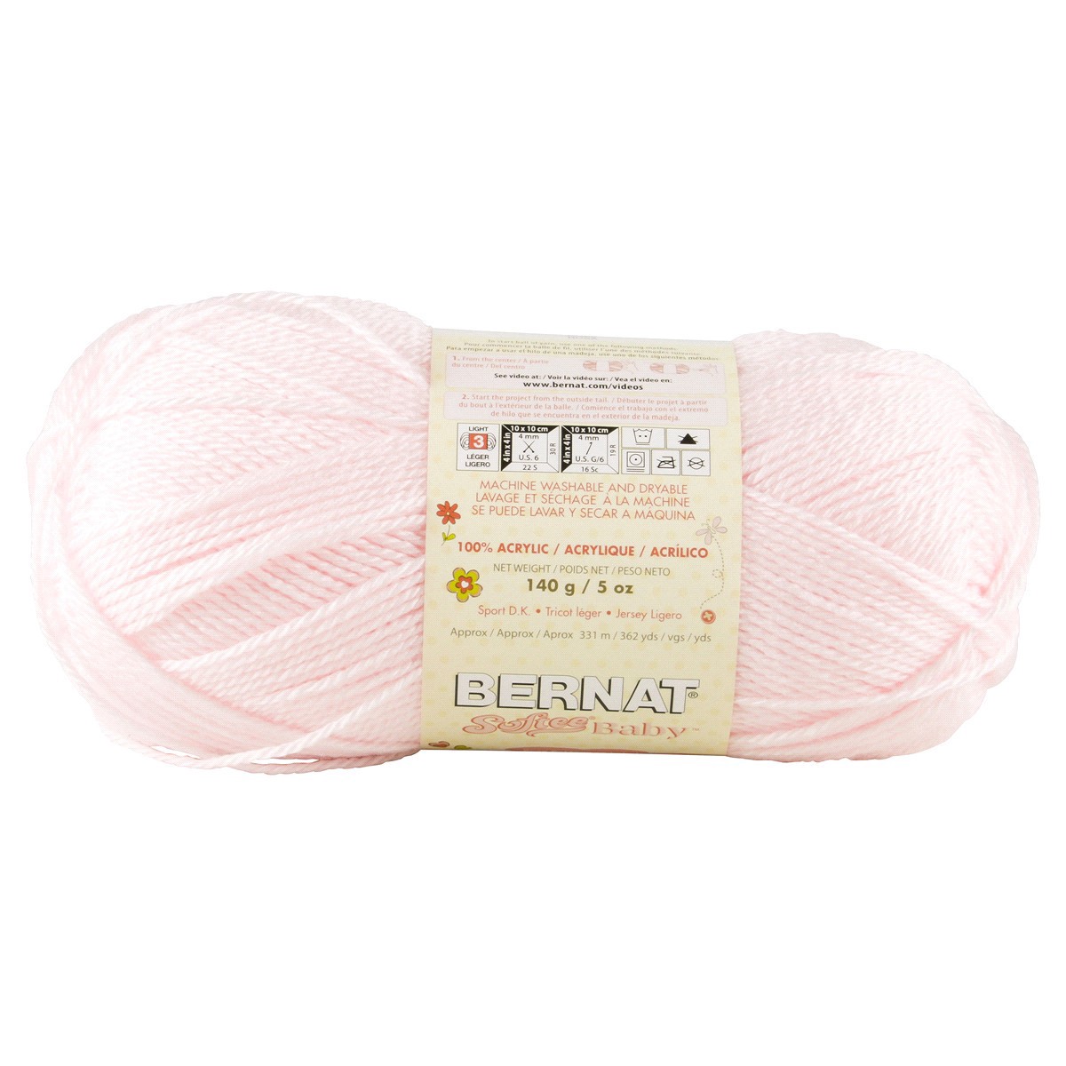 slide 12 of 13, Bernat Softee Baby Yarn, Pink, 5 oz