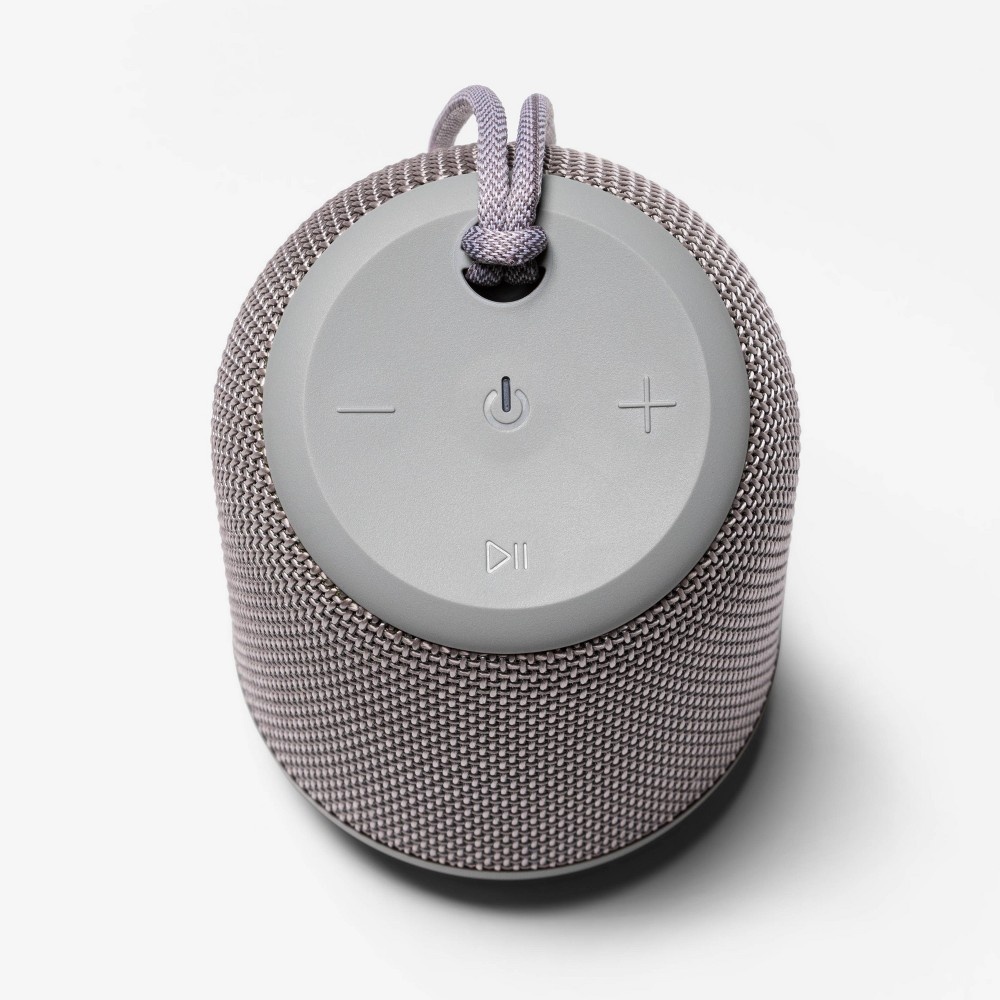 slide 2 of 3, heyday Cylinder Portable Bluetooth Speaker With Strap - Gray, 1 ct