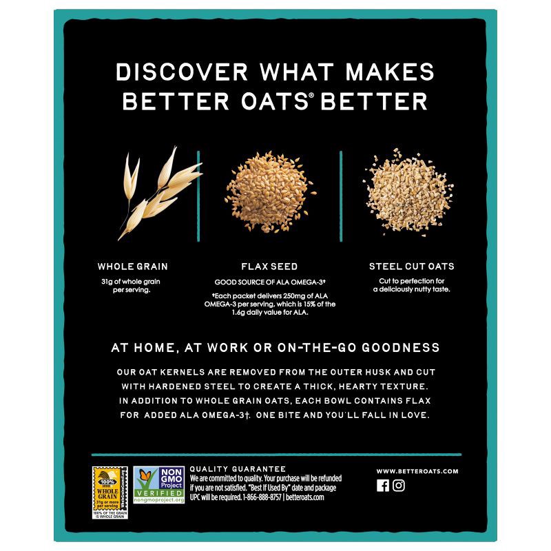 slide 2 of 12, Better Oats Steel Cut Original - 11.6oz, 11.6 oz