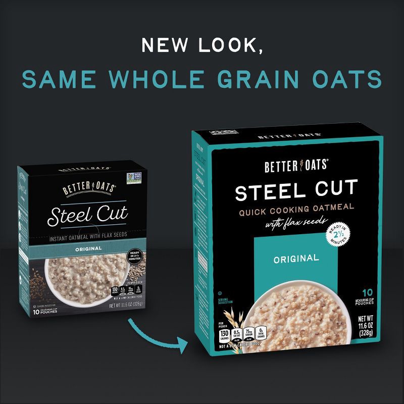 slide 3 of 12, Better Oats Steel Cut Original - 11.6oz, 11.6 oz