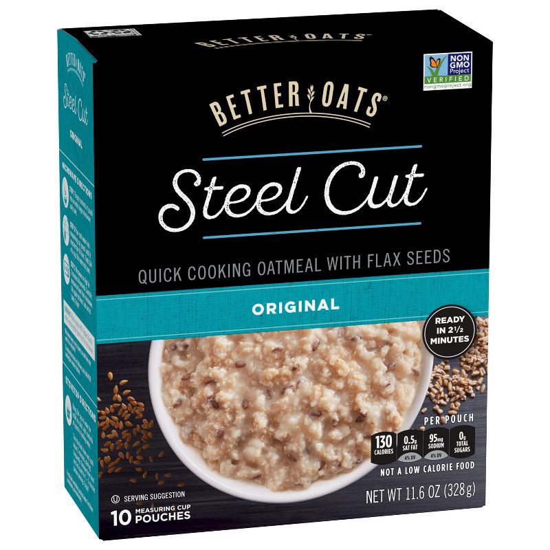 slide 10 of 12, Better Oats Steel Cut Original - 11.6oz, 11.6 oz