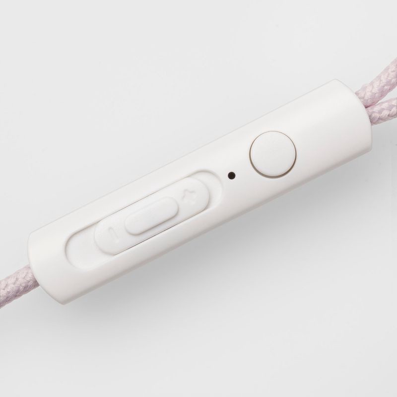 slide 3 of 3, Wired Earbuds - heyday™ White: Built-In Mic, 3.5mm Jack, 1 ct