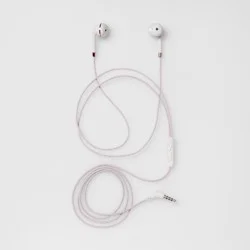 Wired Earbuds - heyday™ White: Built-In Mic, 3.5mm Jack