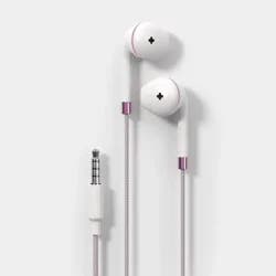 Wired Earbuds - heyday™ White: Built-In Mic, 3.5mm Jack