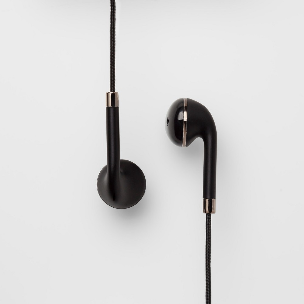 slide 2 of 3, heyday Wired Earbuds - Black, 1 ct