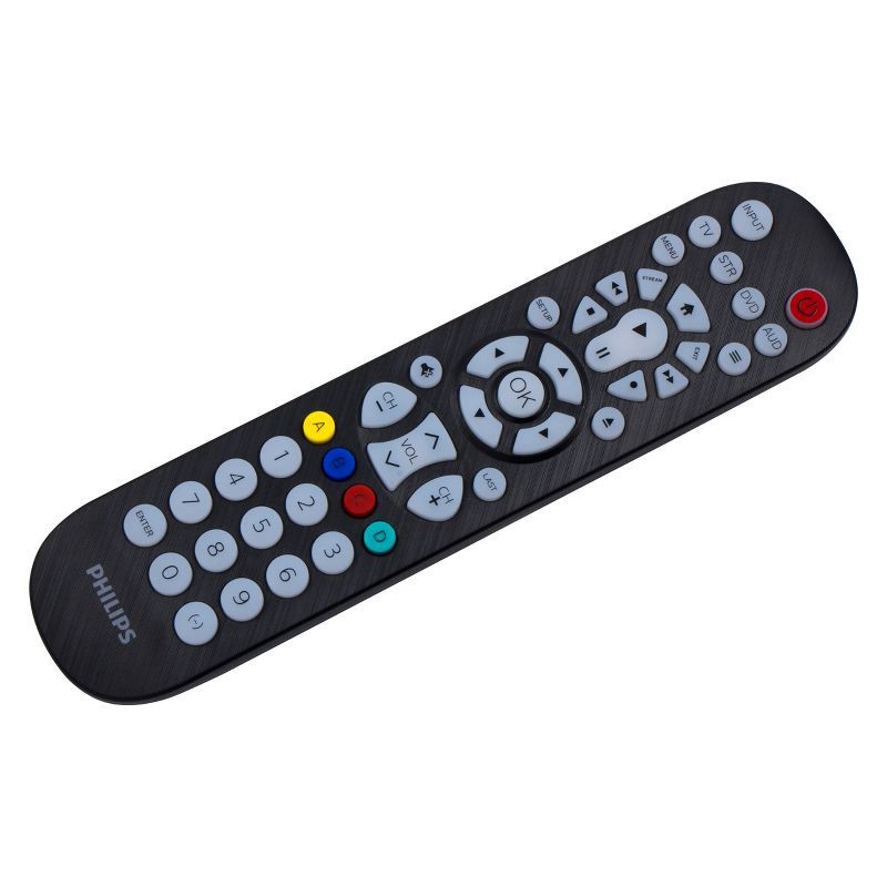 slide 3 of 6, Philips 4 Device Elite Backlit Universal Remote Control - Brushed Black, 1 ct