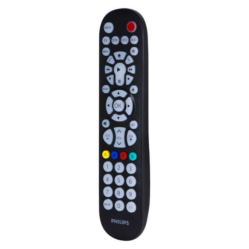 slide 2 of 6, Philips 4 Device Elite Backlit Universal Remote Control - Brushed Black, 1 ct