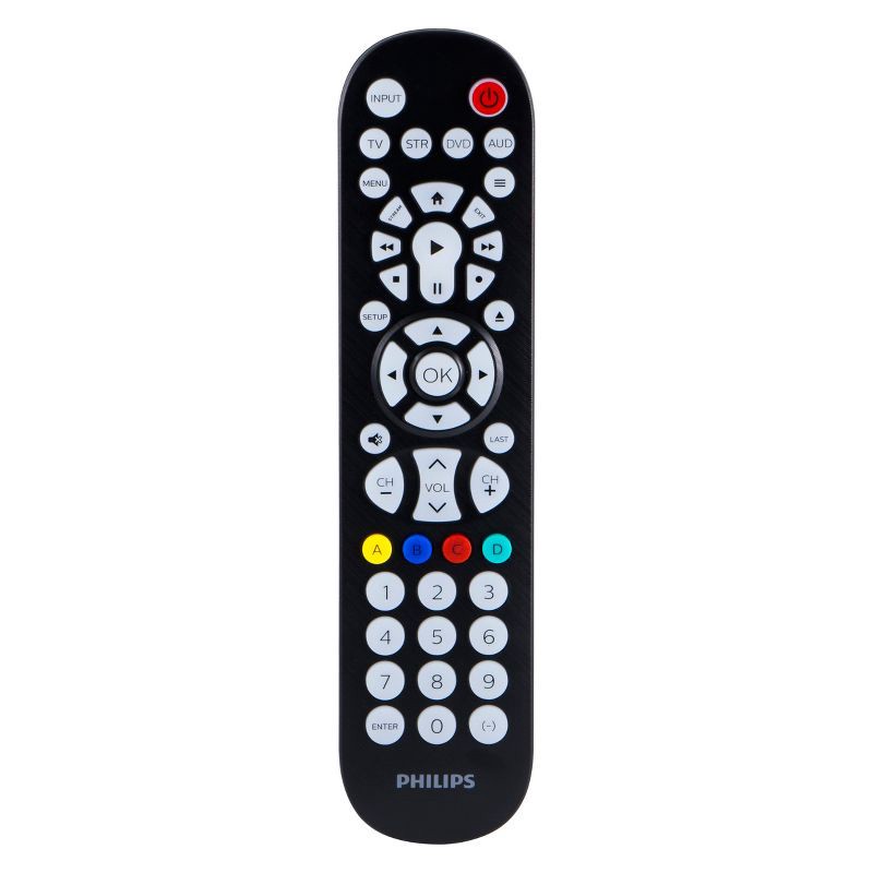 slide 1 of 6, Philips 4 Device Elite Backlit Universal Remote Control - Brushed Black, 1 ct