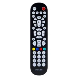 Philips 4 Device Elite Backlit Universal Remote Control - Brushed Black