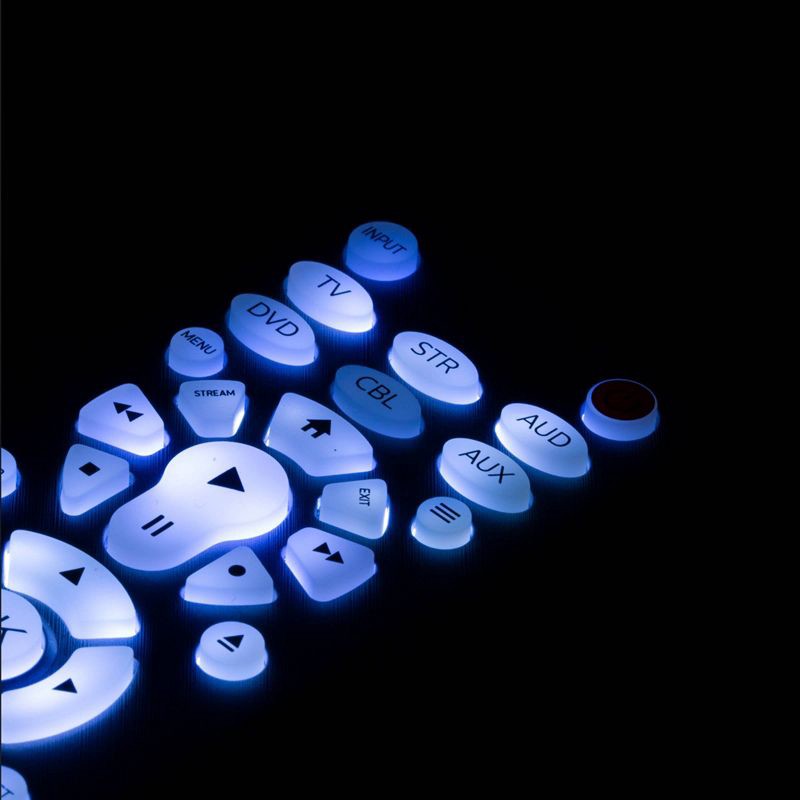 slide 3 of 10, Philips 6 Device Elite Backlit Remote Control - Brushed Silver: Home Theater Accessory, 1 ct