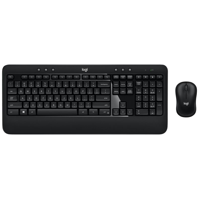 slide 1 of 1, Logitech Advance Keyboard and Mouse Combo Desktop - Black, 1 ct