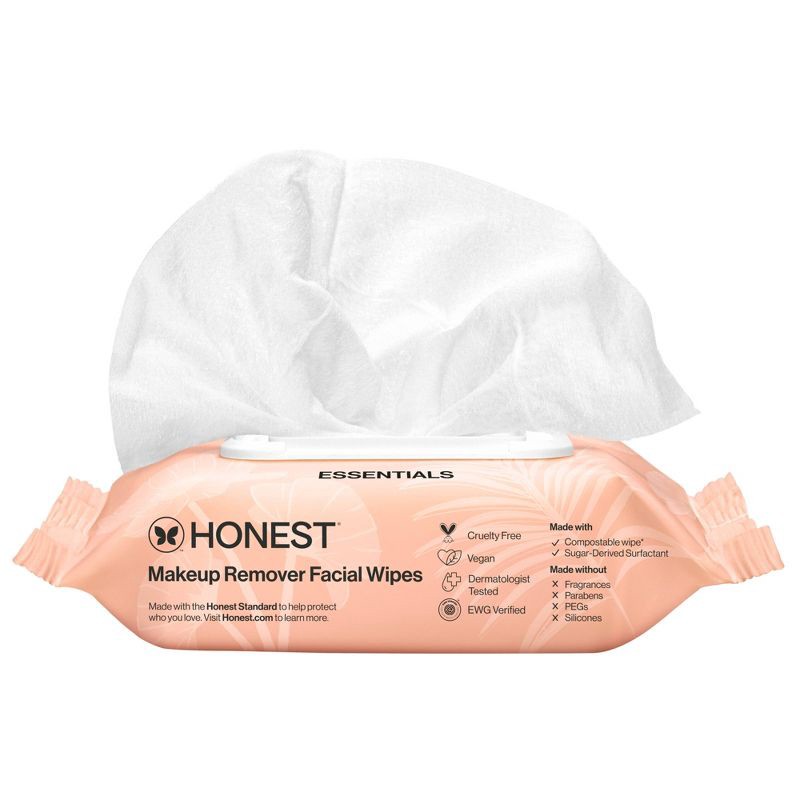 slide 12 of 12, Honest Beauty Unscented Makeup Remover Wipes - 30ct, 30 ct
