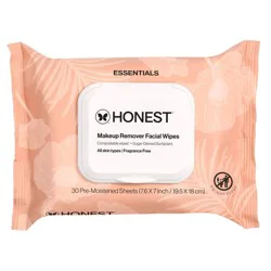 Honest Beauty Unscented Makeup Remover Wipes - 30ct