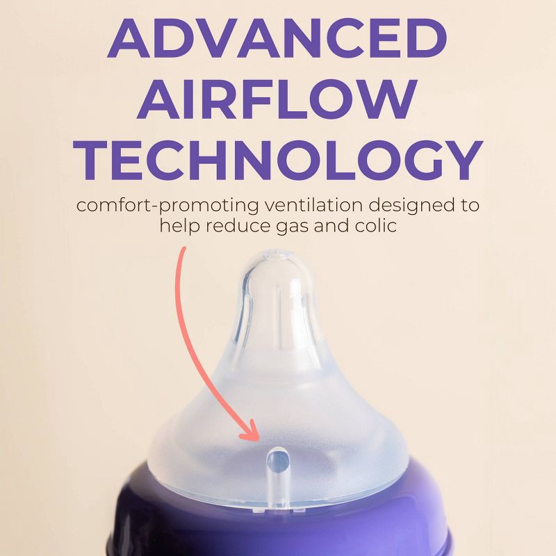 slide 3 of 8, Lansinoh NaturalWAVE Silicone Anti-Colic Baby Bottle Nipples- Medium Flow - 2pk, 2 ct