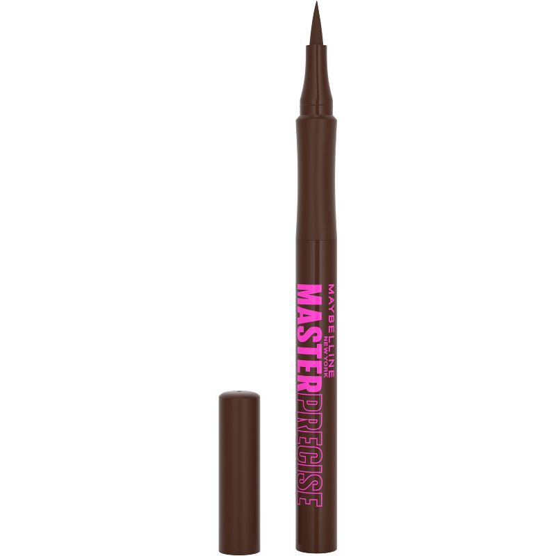 slide 1 of 11, Maybelline Eyestudio Master Precise All Day Liquid Eyeliner Makeup - 111 Forest Brown - 0.034 fl oz, 0.034 fl oz