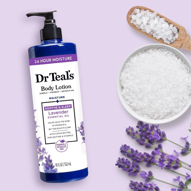 slide 4 of 6, Dr Teal's Soothing Lavender Body Lotion - 18 fl oz, 18 fl oz