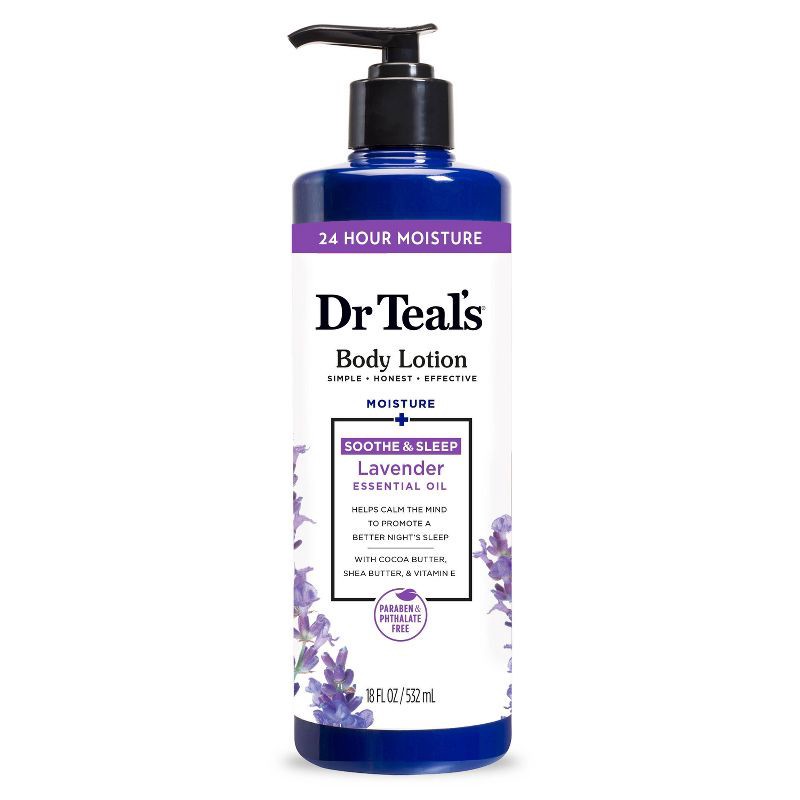 slide 1 of 6, Dr Teal's Soothing Lavender Body Lotion - 18 fl oz, 18 fl oz