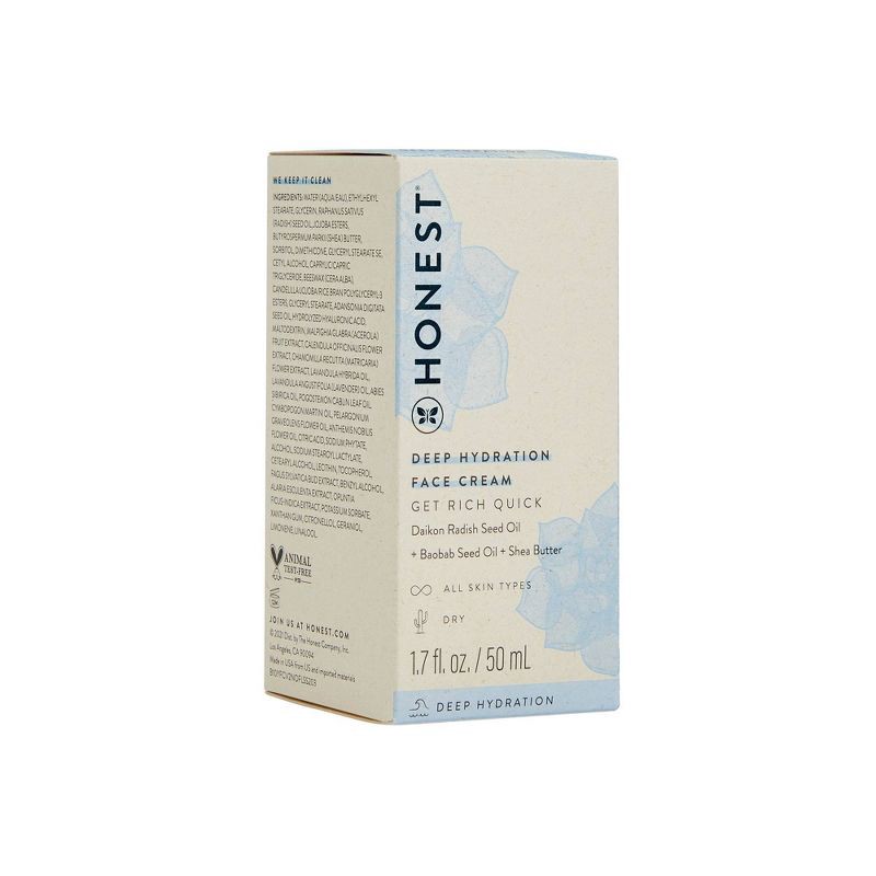 slide 6 of 7, The Honest Company Honest Beauty Deep Hydration Face Cream with Shea Butter - 1.7 fl oz, 1.7 fl oz