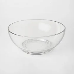 84oz Classic Glass Serving Bowl - Threshold™: Punch, Salad, Fruit, Party Bowl, Dishwasher-Safe, Clear, Round, 11.5"