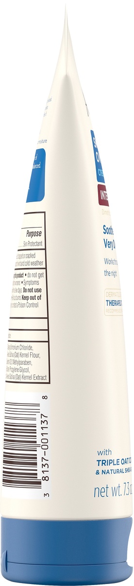 slide 4 of 5, Aveeno Skin Relief Overnight Intense Moisture Cream with Triple Oat Complex & Natural Shea Butter, Therapeutic Dimethicone Skin Protectant for Dry Itchy Skin Relief, Fragrance- & Steroid-Free, 7.3 oz, 7.3 oz