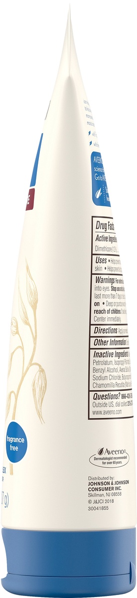 slide 5 of 5, Aveeno Skin Relief Overnight Intense Moisture Cream with Triple Oat Complex & Natural Shea Butter, Therapeutic Dimethicone Skin Protectant for Dry Itchy Skin Relief, Fragrance- & Steroid-Free, 7.3 oz, 7.3 oz