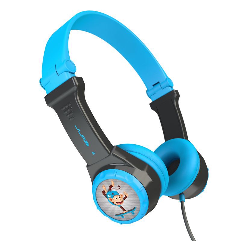 slide 1 of 5, JLab JBuddies Folding Kids Wired Headphones - Blue (JK2-BLURTL), 1 ct