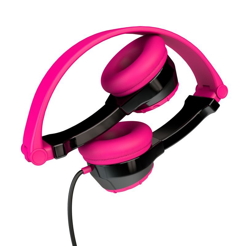 slide 4 of 5, JLab JBuddies Wired Folding Kids Headphones - Pink (JK2-PNKRTL), 1 ct