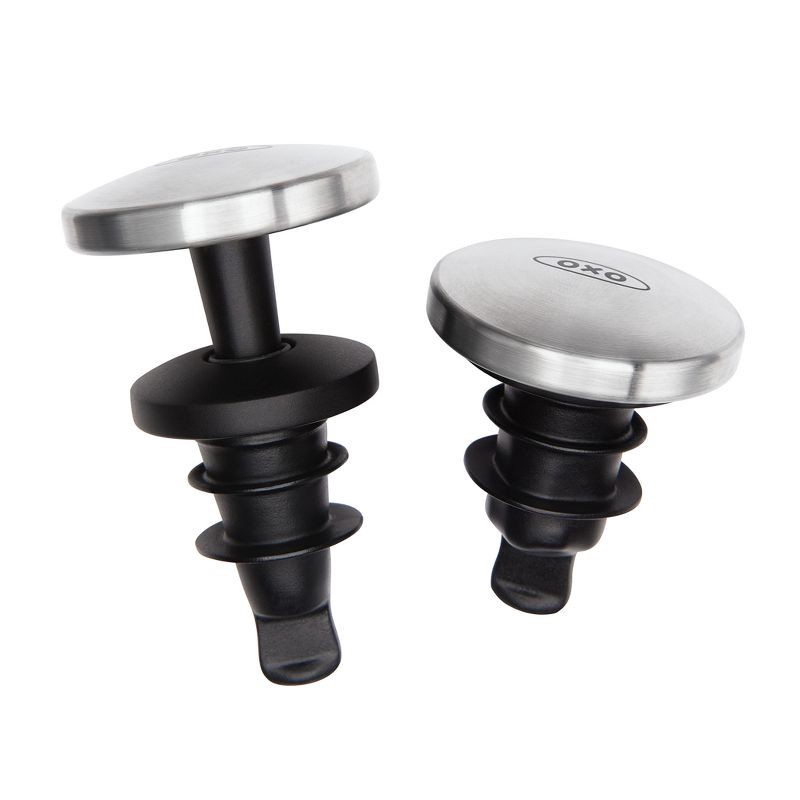 slide 1 of 7, OXO 2pk Bottle Stopper Set, 2 ct